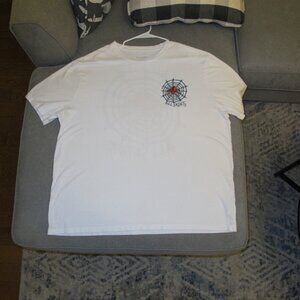 Mens XL All Saints Spider's Web Graphic Tee